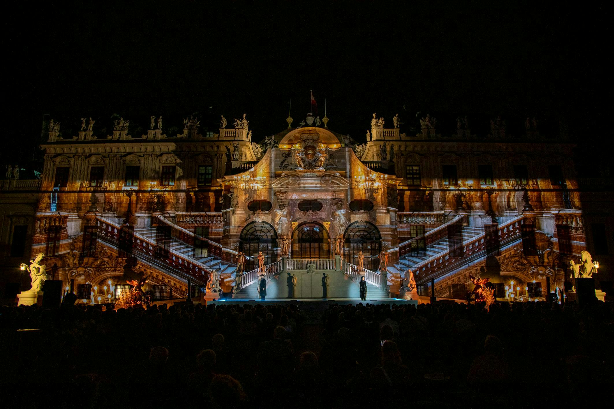 architecture building city metropolis urban person concert crowd lighting